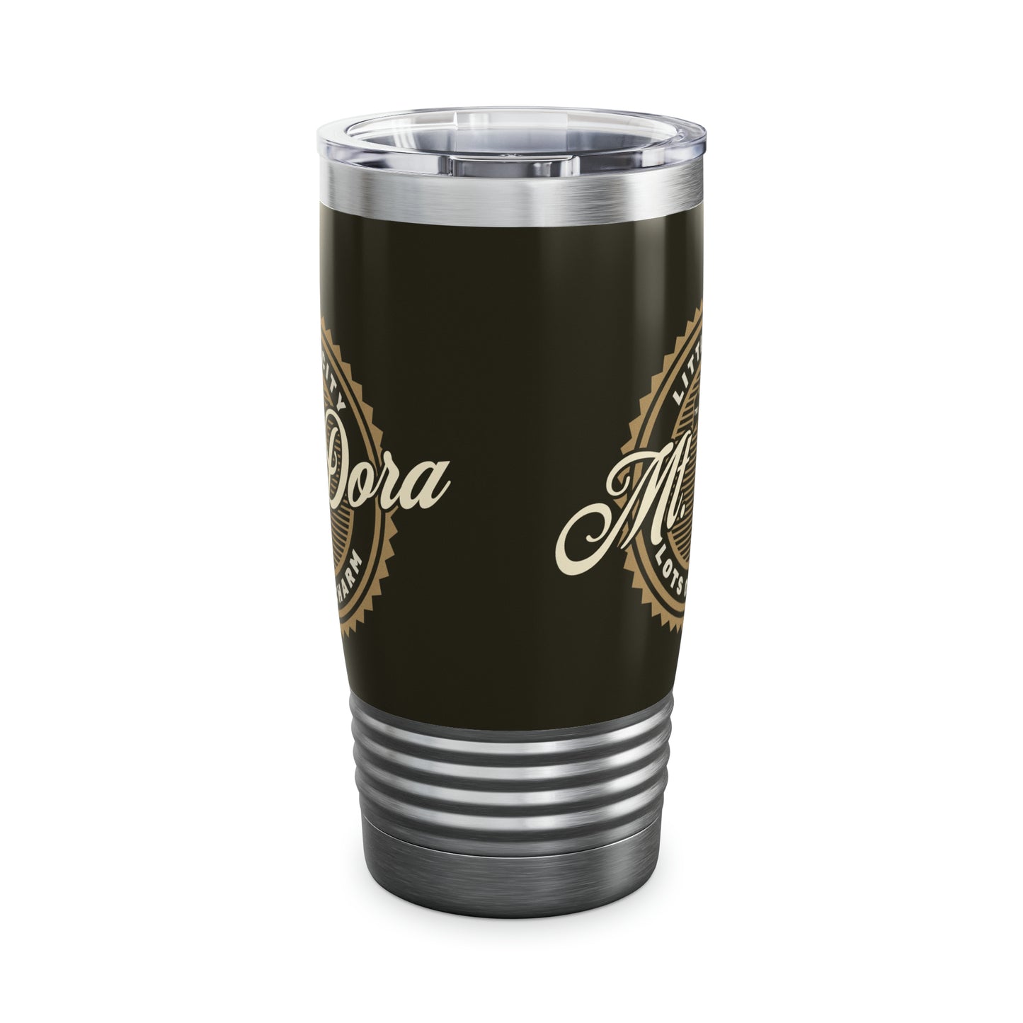 Mt Dora "Little City, Lots of Charm" Ringneck Tumbler, 20oz in Black or Stainless Steel