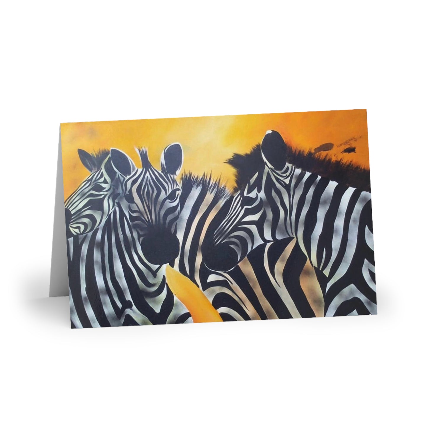 Zebra Greeting Cards (10-pcs)