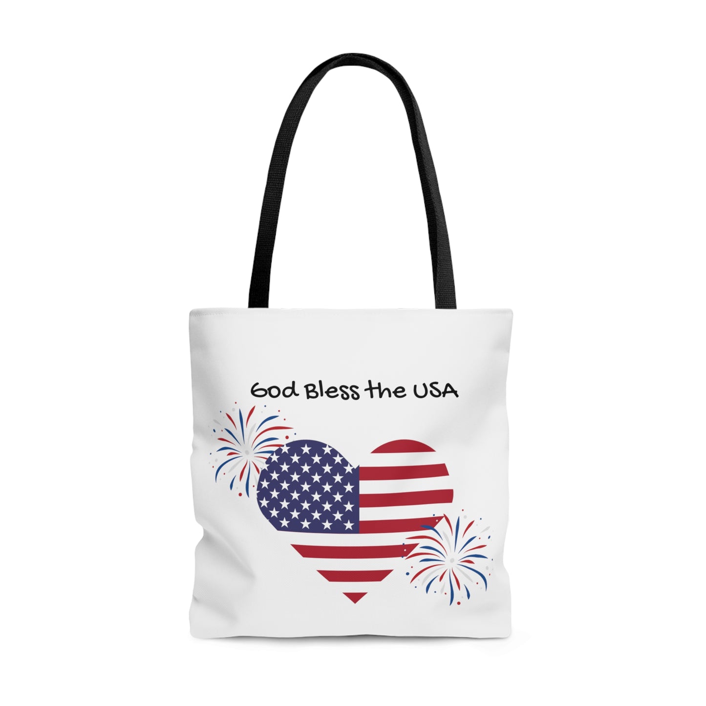 God Bless the USA Stars and Stripes Tote Bag