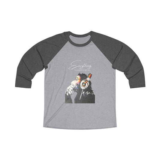 Unisex Tri-Blend 3\4 Raglan Tee