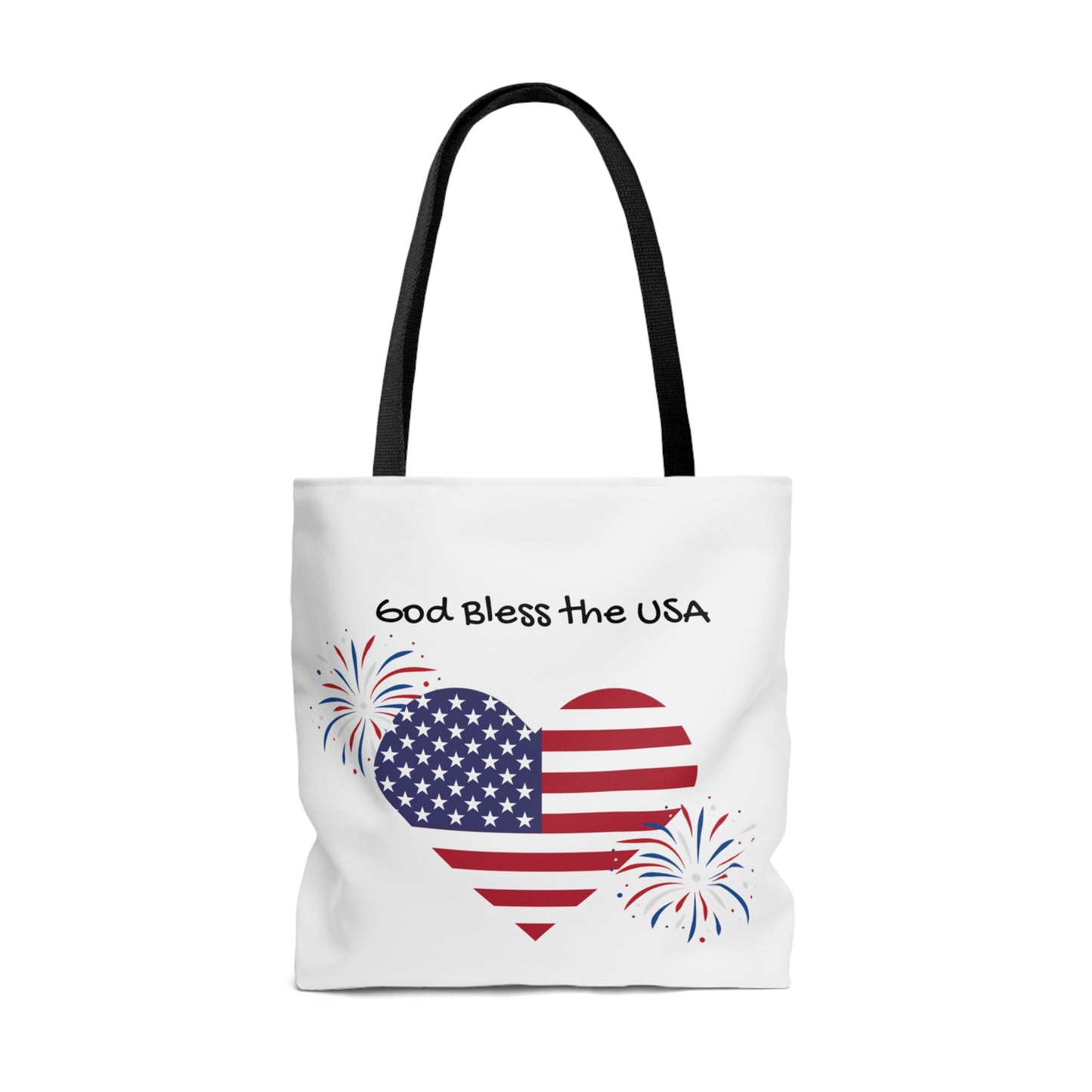 God Bless the USA Stars and Stripes Tote Bag