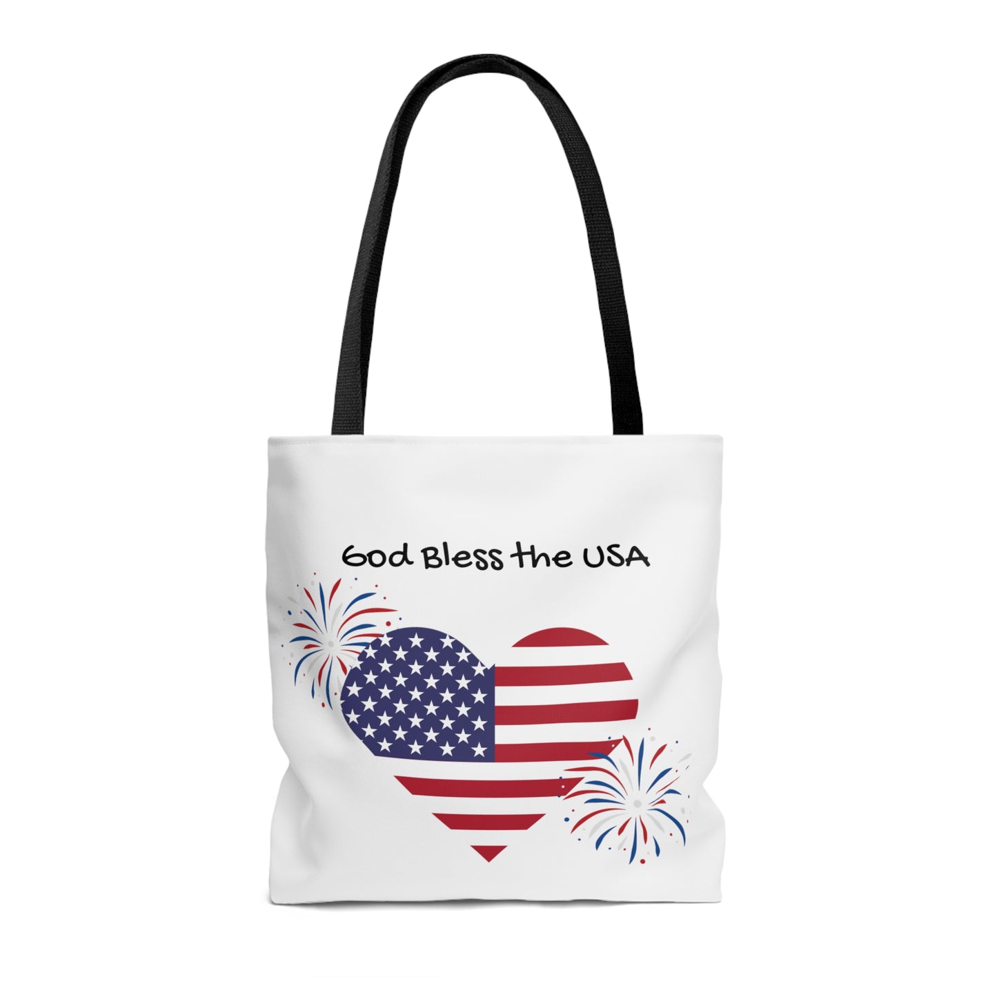 God Bless the USA Stars and Stripes Tote Bag