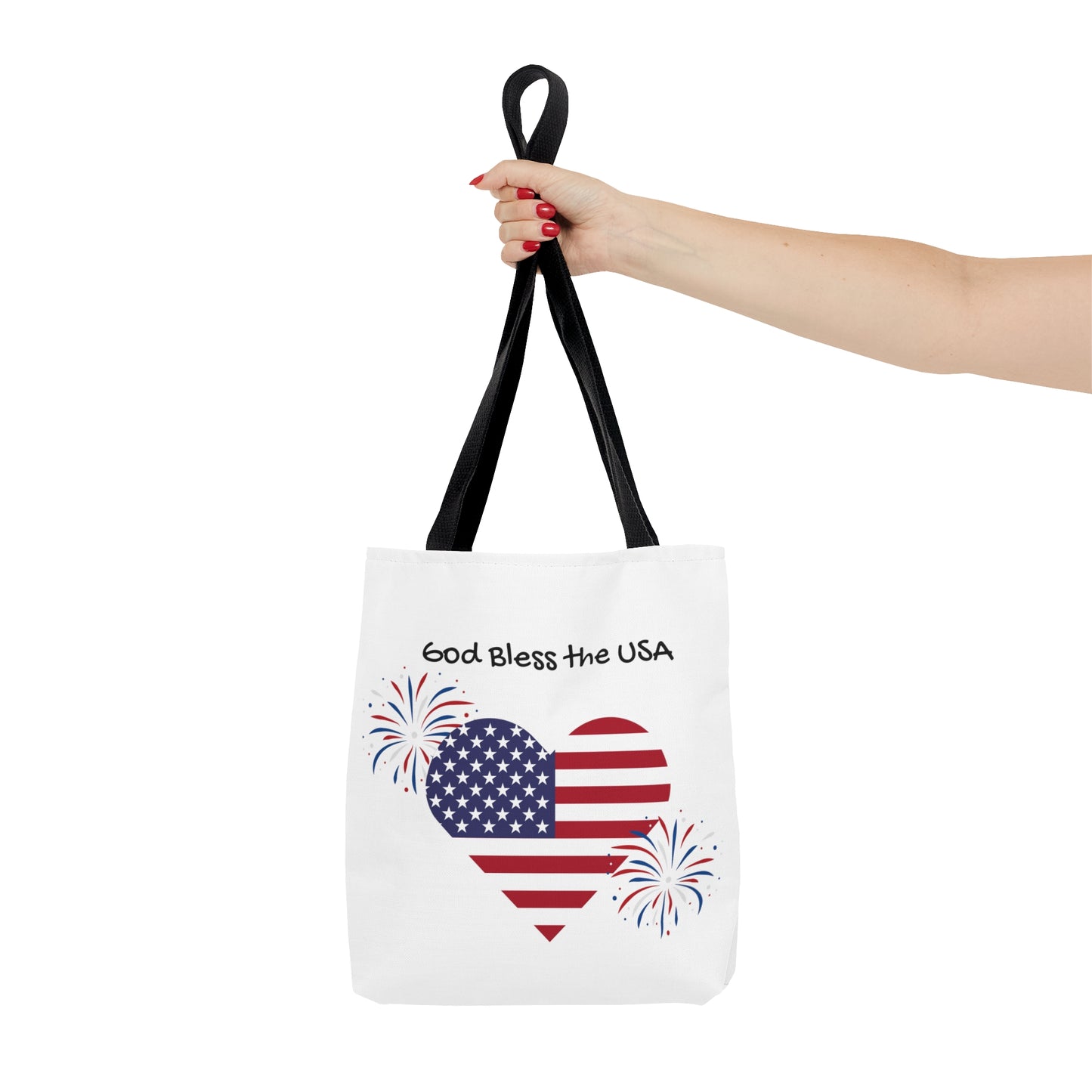 God Bless the USA Stars and Stripes Tote Bag