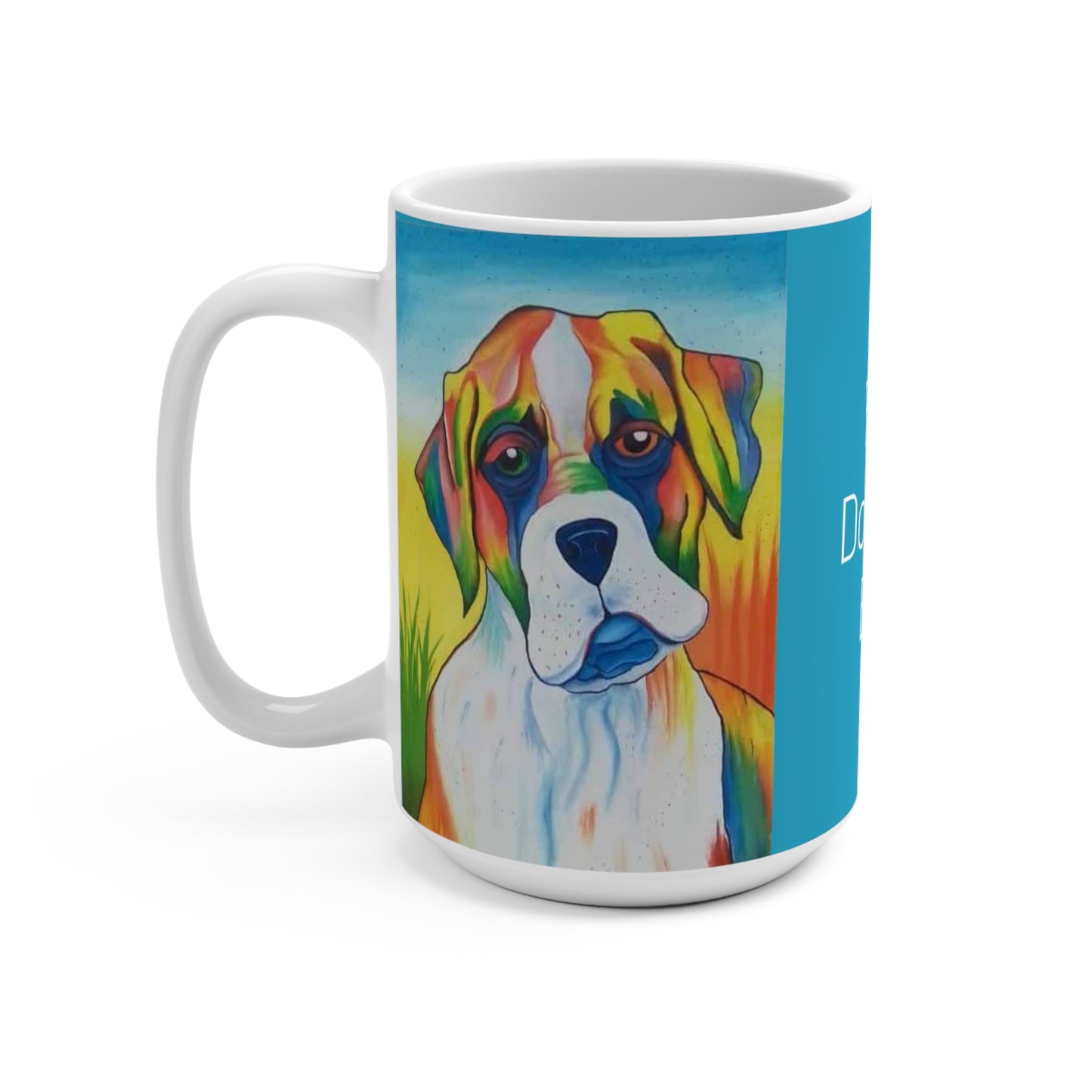 Best Dog Dad Ever Colorful Ceramic Coffee Mug 15oz