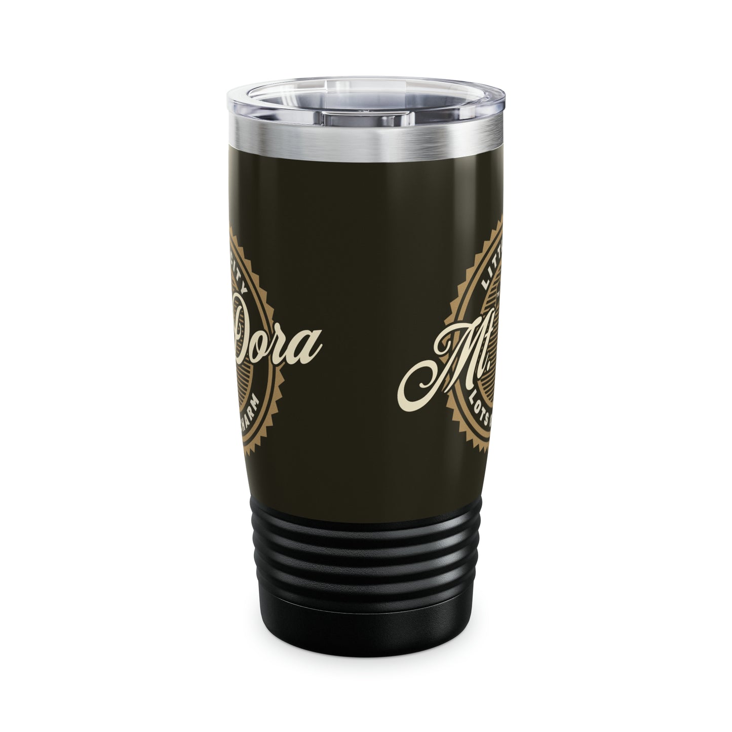 Mt Dora "Little City, Lots of Charm" Ringneck Tumbler, 20oz in Black or Stainless Steel