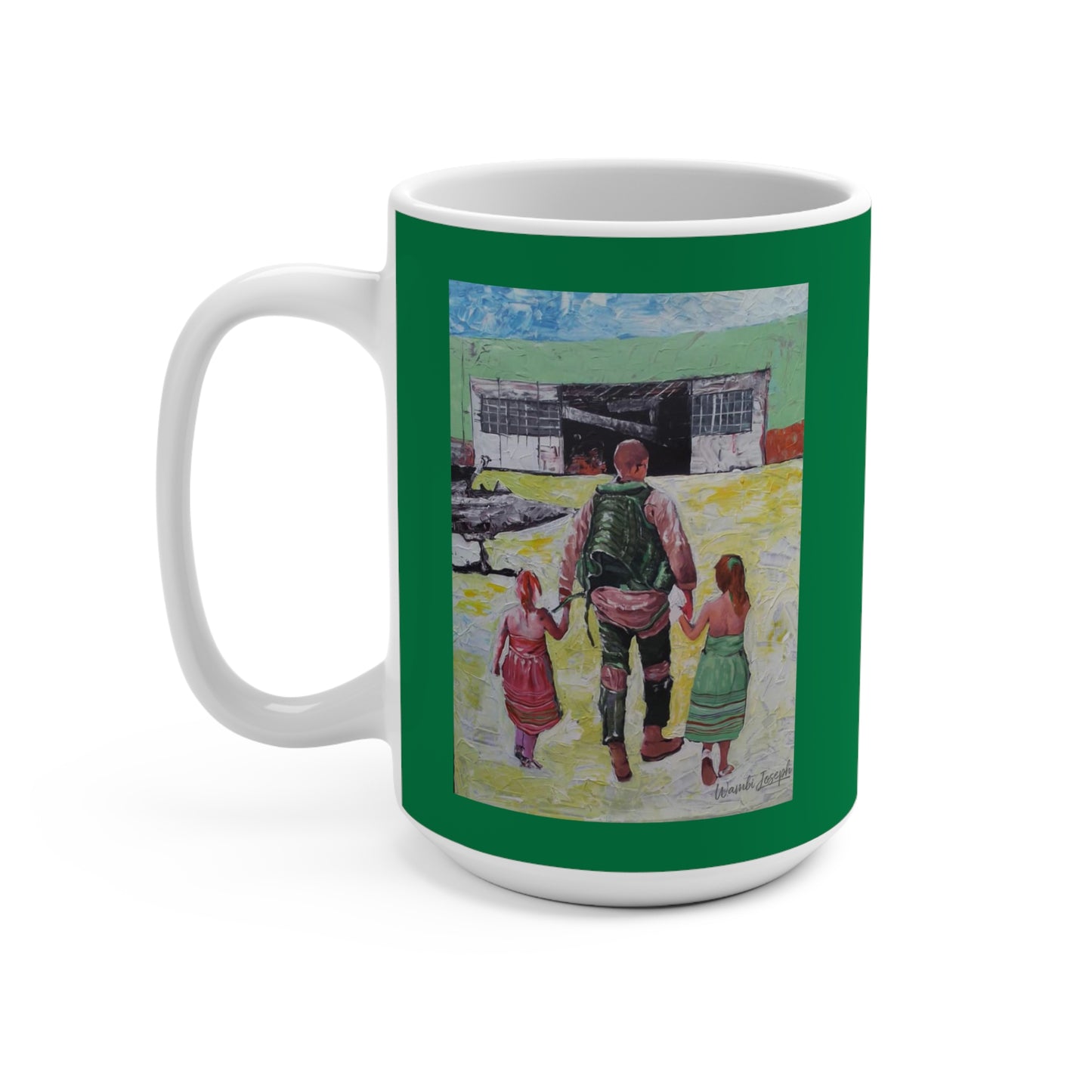 Save The Children Ceramic Coffee Mug 15oz Artwork done by Wambi Joseph