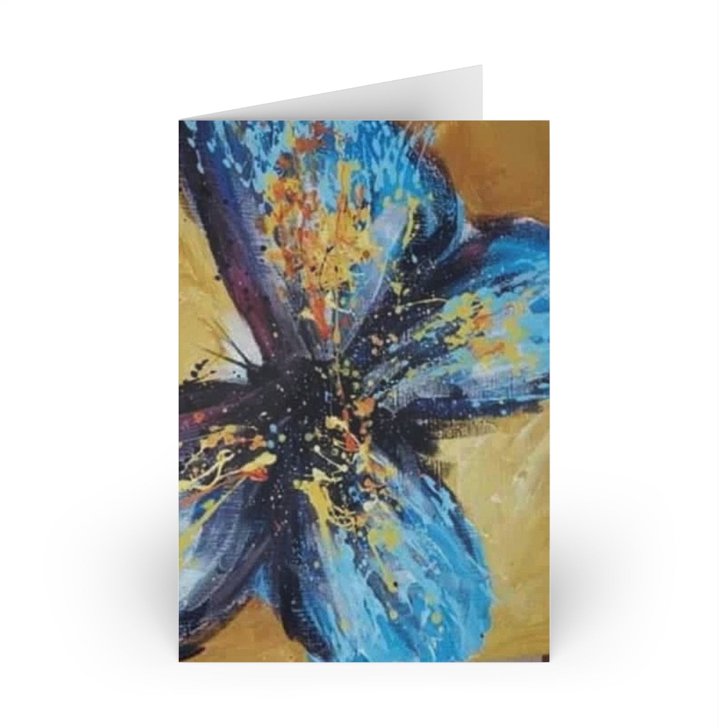 Blue Butterfly Greeting Cards (10-pcs) African Artwork by Wambi Joseph