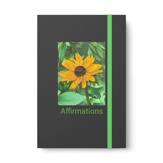 Floral Affirmation Journal with 192 Ruled pages