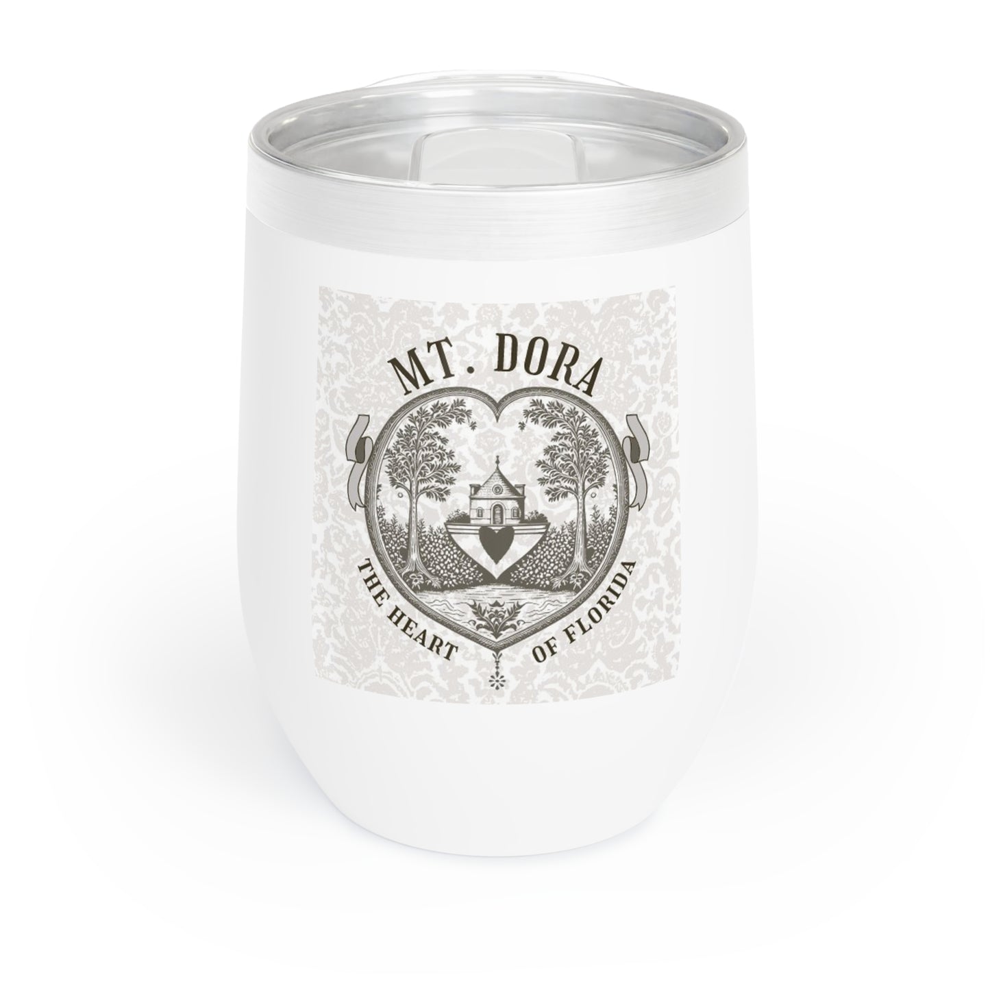 "Mt. Dora - The Heart of Florida" 12 oz Chill Wine Tumbler