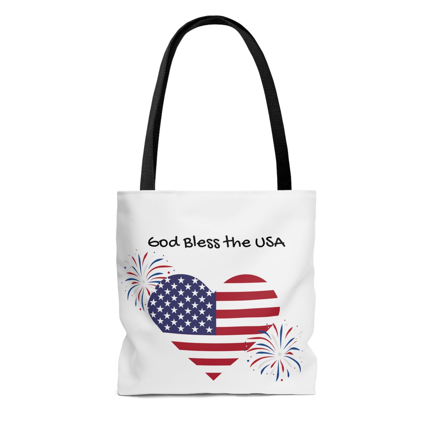 God Bless the USA Stars and Stripes Tote Bag