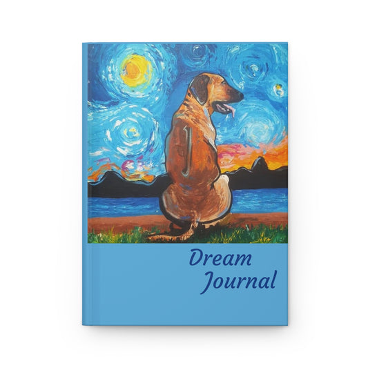 "Dog-Day Afternoon" Dream Journal with hardcover - Artwork created by African Artist, Wambi Joseph