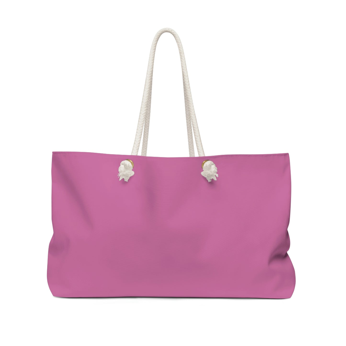 "Everything is going to be Ok' - Pink and White Weekender Tote Bag