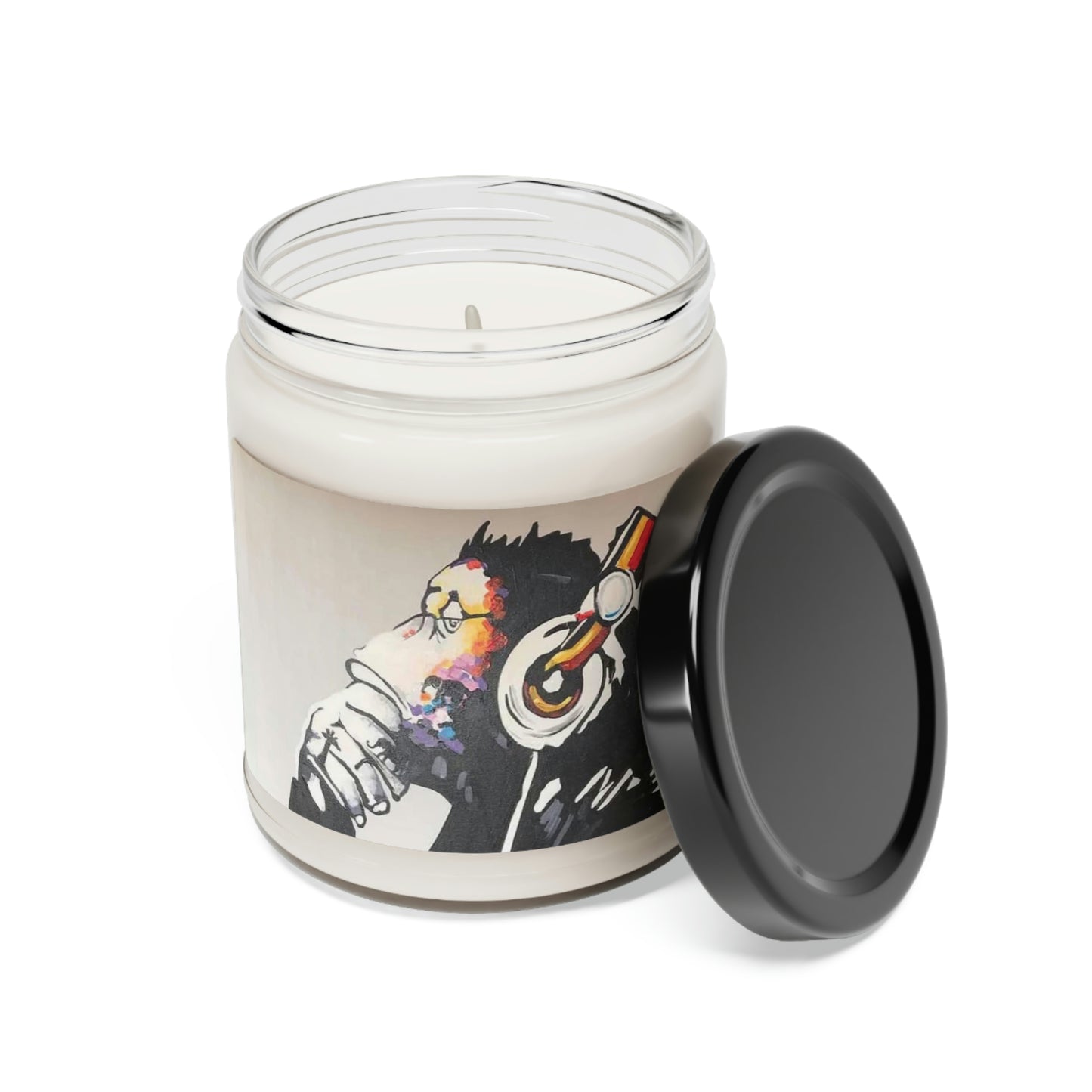 "Funky Monkey" by African Artist, Wambi Joseph - Scented Soy Candle, 9oz