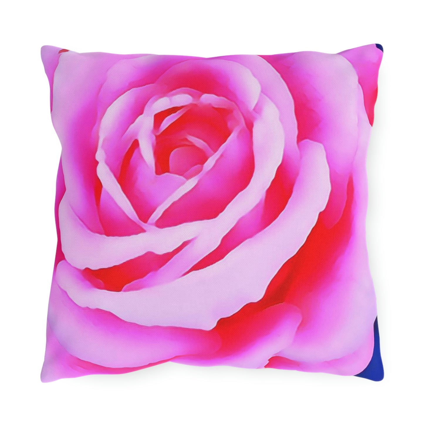 Pink Rose Outdoor Pillows