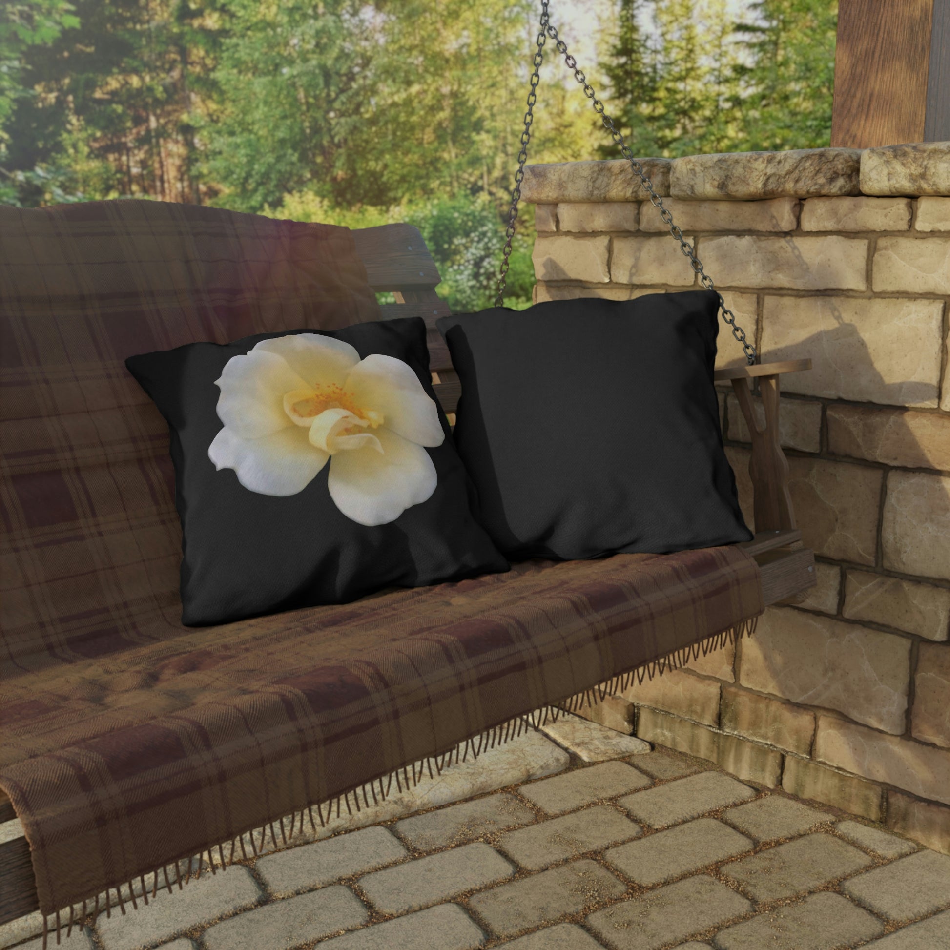 Sweet Yellow Rose Outdoor PillowsSweet Yellow Rose Outdoor Pillows