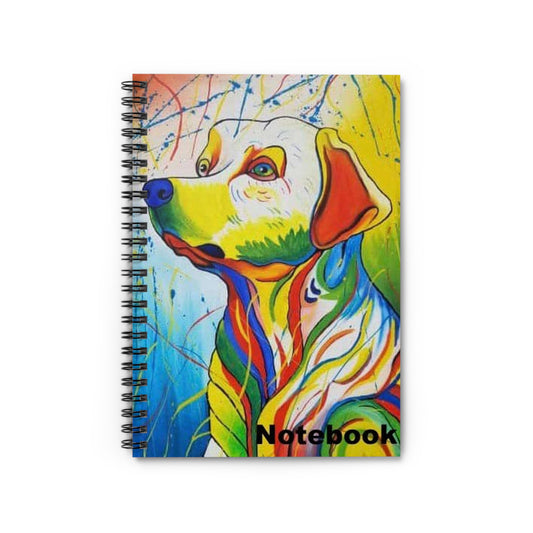 Colorful Dog Spiral Notebook - Ruled Line