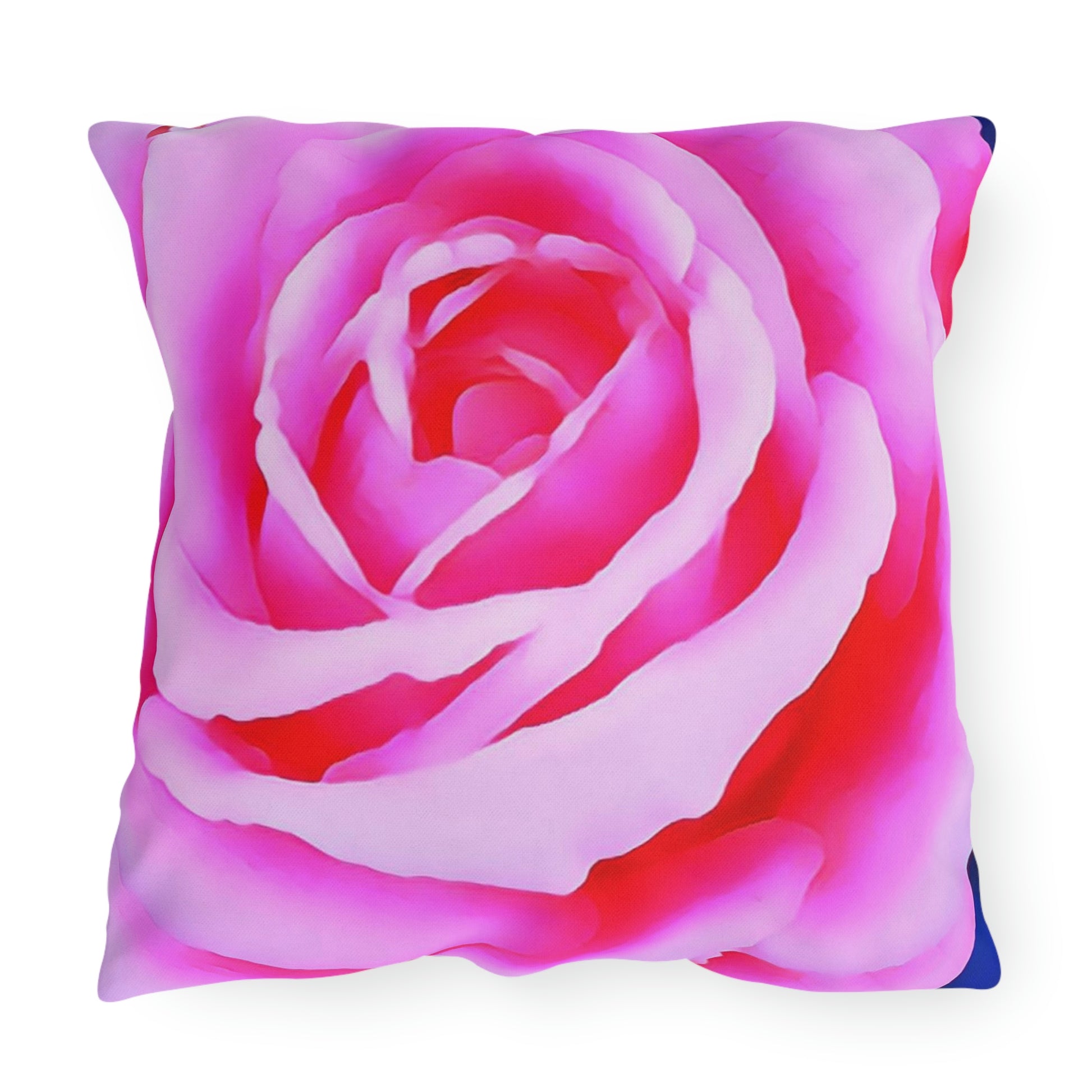 Pink Rose Outdoor Pillows