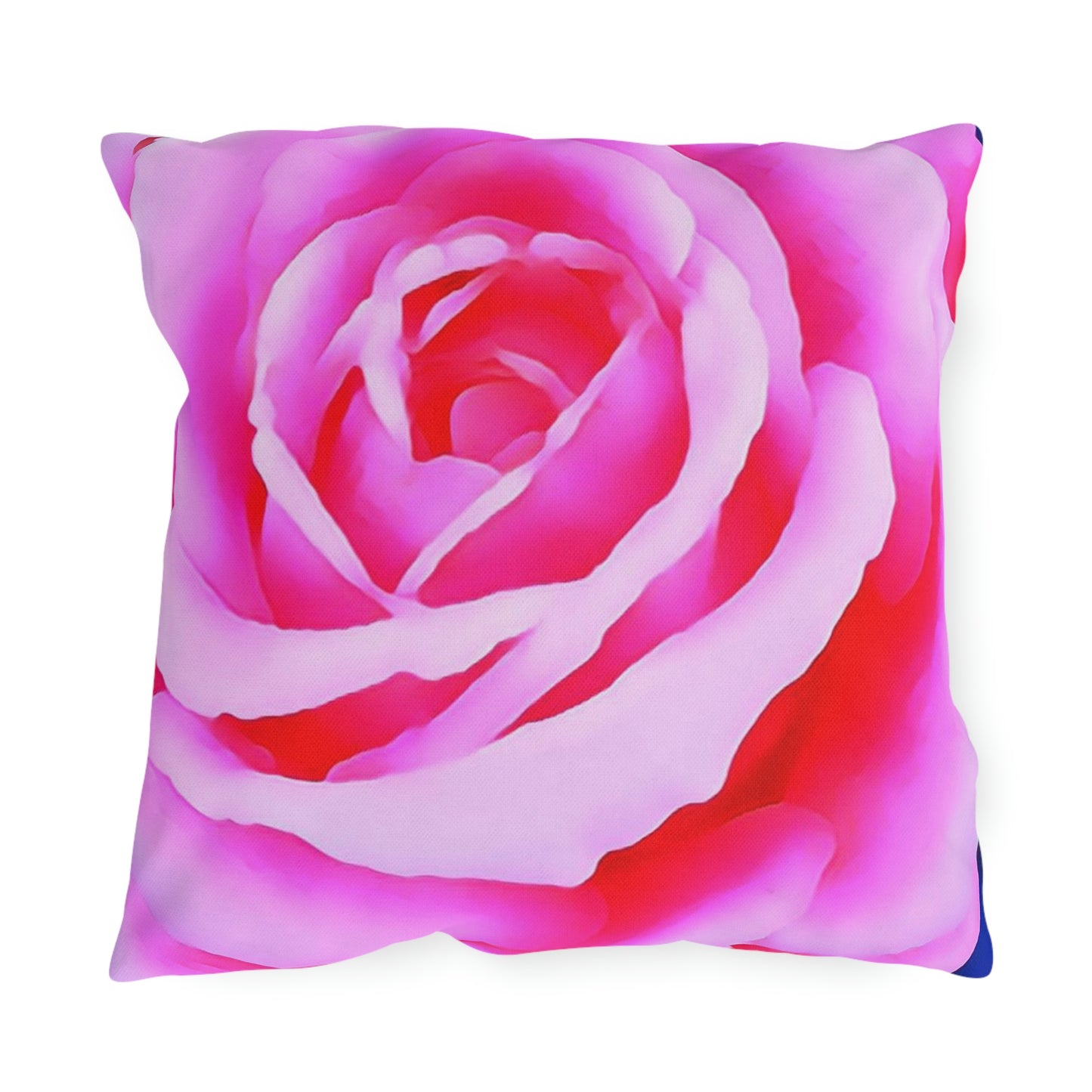 Pink Rose Outdoor Pillows