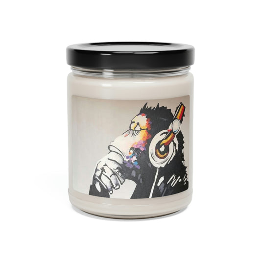 "Funky Monkey" by African Artist, Wambi Joseph - Scented Soy Candle, 9oz