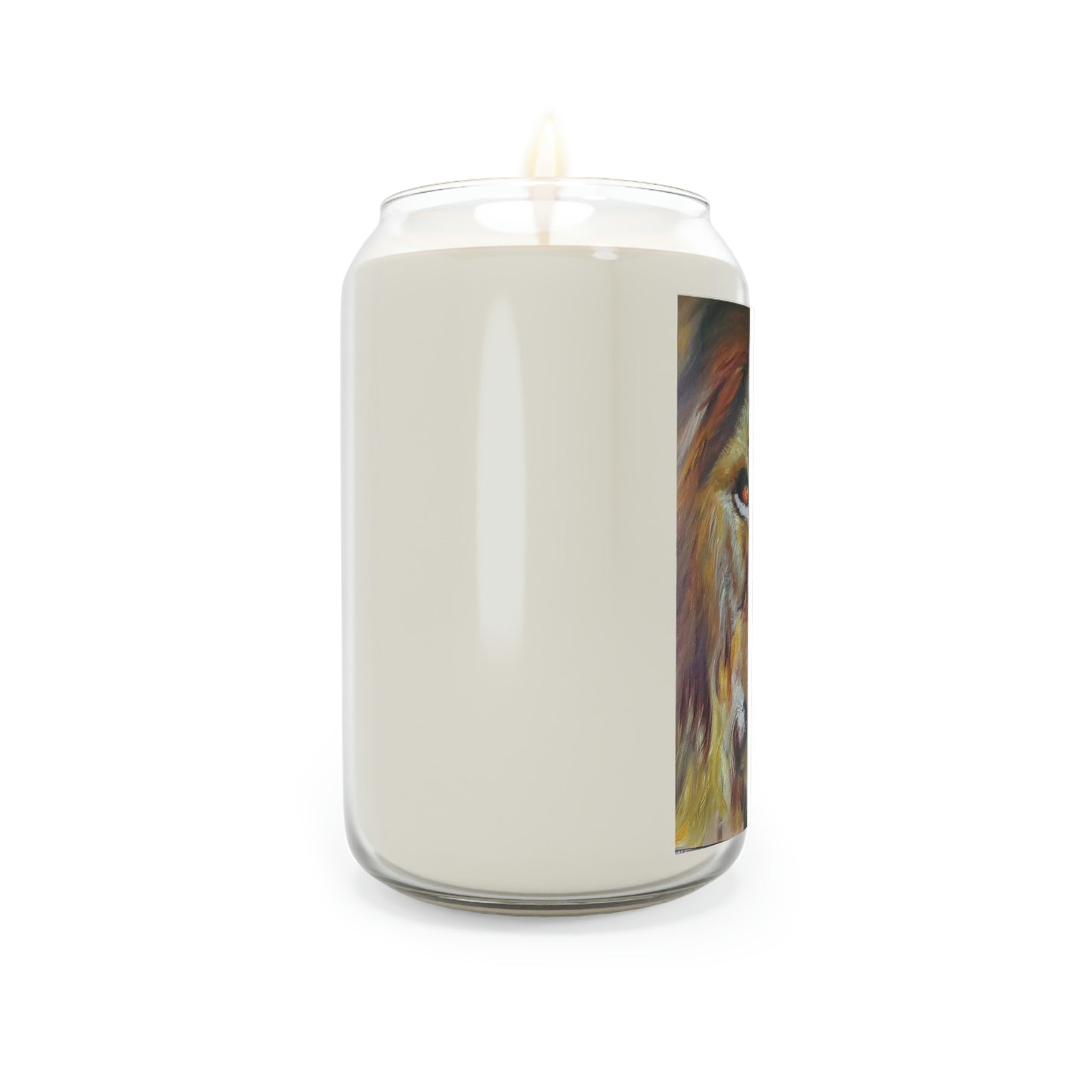 African Lion by African Artist, Wambi Joesph - Scented Candle, 13.75oz